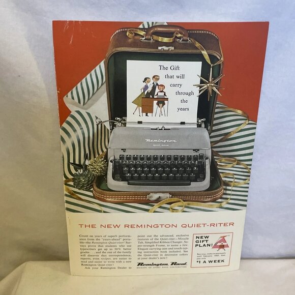 1956 Vintage Coke Coca Cola Soda Orig Magazine Ad Merry Christmas To All Santa - Picture 2 of 4